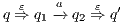   ε   a    ε q⇒  q1-→  q2 ⇒ q′ 