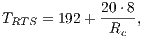 20-⋅8- TRTS = 192+ Rc ,