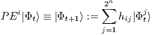                    n    i              2∑      j P E |Φt⟩ ≡ |Φt+1⟩ :=   hij|Φt⟩                   j=1 