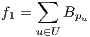 ∑ f1 = Bpu u∈U